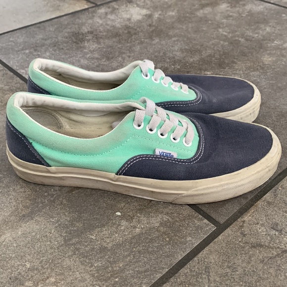 Used Vans teal and blue US women’s size 8 mens size 6.5 - Picture 2 of 5